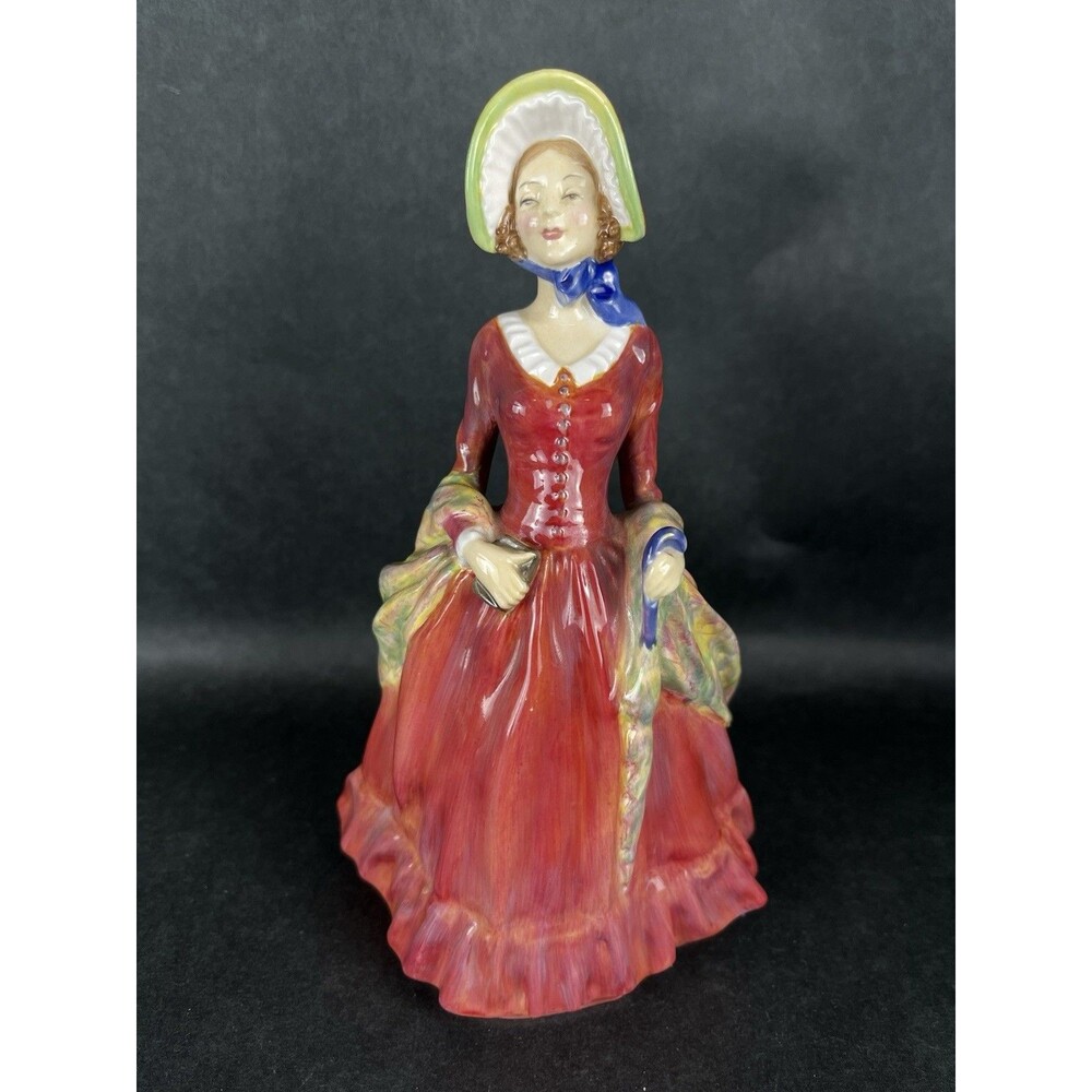 Royal Doulton Figurine Sabbath Morn HN1982 Red Dress Vintage Mint Condition